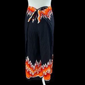 Black wraparound pants 